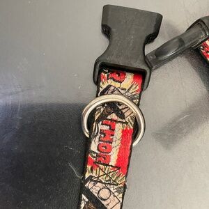 Buckle-Down Red and Black Graphic Dog Collar